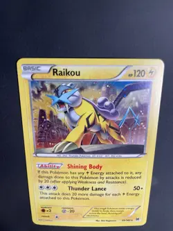 Raikou 55/162 XY Breakthrough Cosmos Holofoil Rare Holo Pokemon Card NM - Image 2
