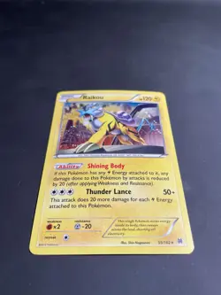 Raikou 55/162 XY Breakthrough Cosmos Holofoil Rare Holo Pokemon Card NM - Image 3