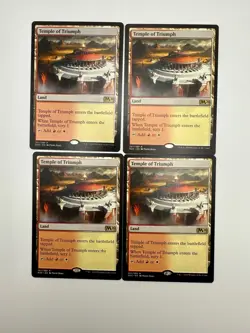4x Temple of Triumph -- Core M20 - LP - English MTG - Image 1