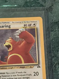 Pokemon TCG Ursaring Neo Discovery 15/75 Holo Unlimited Rare Card SWIRL - Image 2