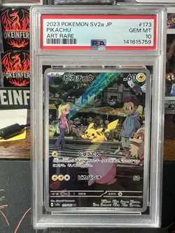 SV2a: Pokemon Card 151 #173/165 Pikachu PSA 10 - Image 1