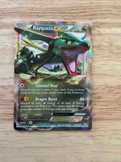 Rayquaza EX - 85/124 - Pokemon Dragons Exalted Black & White Ultra Rare Card - Image 1