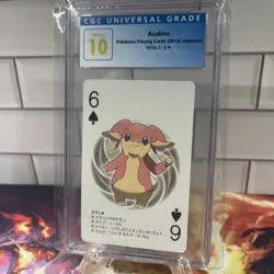 Audino 2012 playing cards 6 Of Spades White Kyurem Nintendo Pristine Blue Label - Image 2