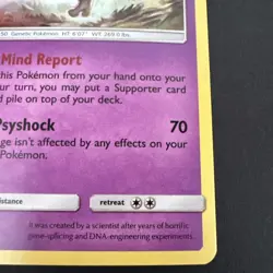 Mewtwo Promo SM Promos SM214 Psychic Holofoil Pokemon Card Excellent LP - Image 5