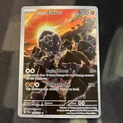 Paldean Tauros Illustration Rare SV02: Paldea Evolved 218/193 Pokemon Card - Image 1