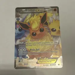 Flareon EX Full Art Ultra Rare Holo Pokemon Card Generations RC28/RC32 - Image 1