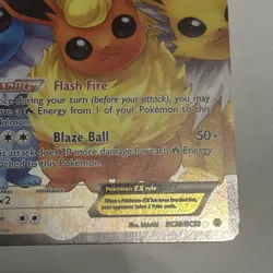Flareon EX Full Art Ultra Rare Holo Pokemon Card Generations RC28/RC32 - Image 5