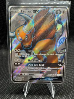 Tauros GX 100/149 Sun & Moon- NM Ultra Rare Full Art Pokemon Card NM/M - Image 4
