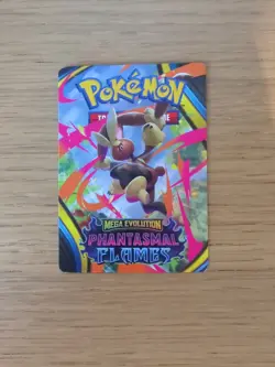 Pokemon TCG Mega Lopunny Phantasmal Flames Prerelease Trainer Tips Art Card - Image 1