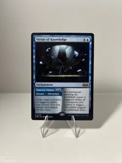 Virtue of Knowledge Wilds of Eldraine Regular Mythic Rare Mtg 76 - Image 1