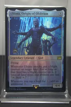 Ultima, Origin of Oblivion MTG 0002 FIN Rare Prerelease Stamp Foil NM SEALED - Image 1