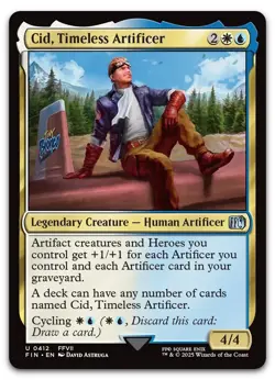 Cid, Timeless Artificer (0412) #412 (NM) Final Fantasy FIN Magic MTG - Image 1
