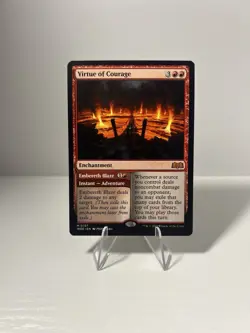 MTG Wilds of Eldraine M Virtue of Courage #0157 - Image 1