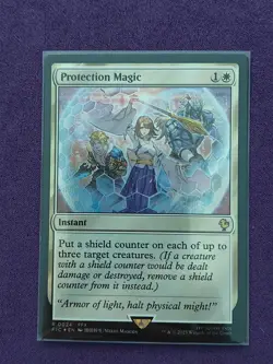 Protection Magic (Surge Foil) #24 (NM) Final Fantasy FIC Magic MTG - Image 1