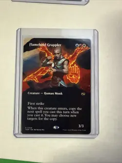 MTG Flamehold Grappler (Borderless) Tarkir: Dragonstorm Regular - Image 1