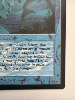 Merfolk of the Pearl Trident Beta MTG Magic The Gathering LP Vintage 1993 - Image 5