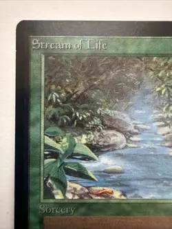 Stream Of Life BETA Magic The Gathering MTG LP Vintage 1993 - Image 3