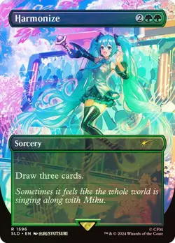 1x NM FOIL Harmonize 1596 MTG Secret Lair SV - Image 1