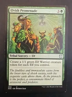Elvish Promenade Commander: Kaldheim MTG Regular Lightly Played - Image 1