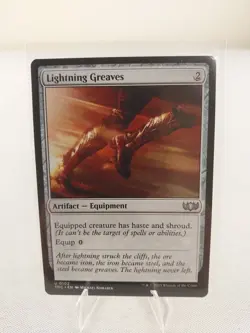 MTG Magic the Gathering Lightning Greaves Commander: Tarkir: Dragonstorm NM - Image 1
