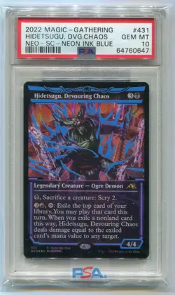 Hidetsugu, Devouring Chaos Neon Ink Blue PSA 10 - Image 1