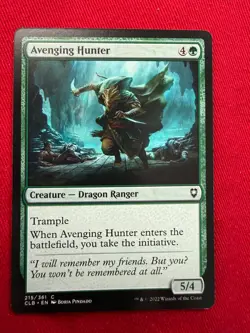 Near Mint - Avenging Hunter CLB 215 -Commander Legends: Battle for Baldur's Gate - Image 1
