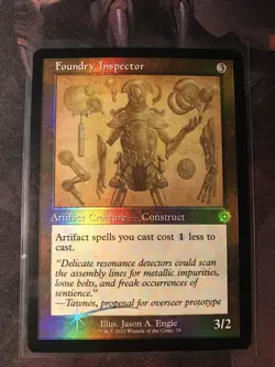 MTG Foundry Inspector FOIL Retro Schematic The Brothers' War BRO 79 LP - Image 1