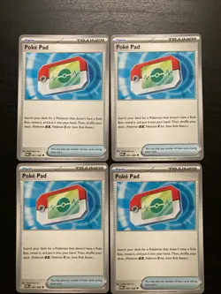 Poke Pad 081/088 Pokemon TCG ME: Perfect Order x4 Trainer Play Set - Image 1