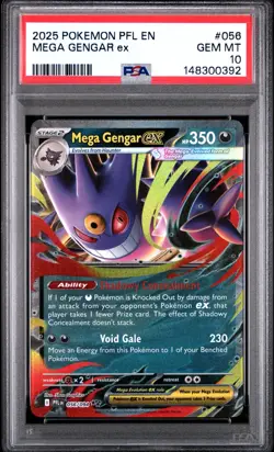 Mega Gengar EX - 056/094 - English Pokemon Card - PSA 10 Gem Mint - #L166 - Image 1