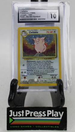 Pokemon Jungle Clefable 1/64 Holo No Set Symbol CGC GEM MINT 10 - Image 1