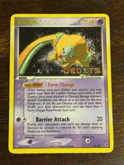 Deoxys 18/107 Defense Forme EX Deoxys Pokemon Card Reverse Holo Foil Rare LP-/MP - Image 1