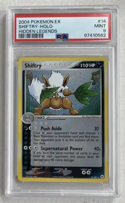 Pokemon EX Hidden Legends Shiftry #14 Holo Rare [PSA 9] - Image 1
