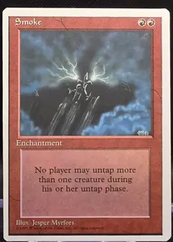 Smoke MTG Core Set 4th Edition Regular Rare NM - Image 1