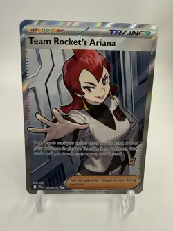 Pokemon Team Rocket's Ariana 224/182 Sv10 Ultra Rare Trainer Full Art Holo 2025 - Image 1