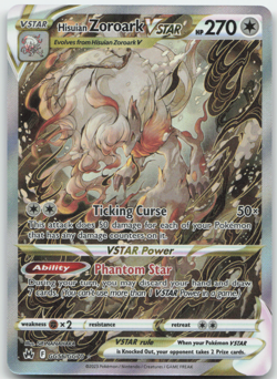 Hisuian Zoroark VSTAR GG56/GG70 Crown Zenith: Galarian Gallery Pokemon Card NM - Image 1