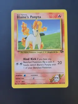 Blaine's Ponyta 64/132 Gym Challenge 1999-2000 - Pokemon TCG English - Image 1