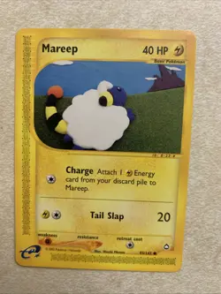 Mareep - Aquapolis 93/147 2002 - E Reader - Pokemon TCG - WOTC - NM - Image 1