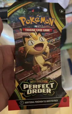 Pokemon TCG Perfect Order Sleeved Booster Packs LOT OF 10 in hand - Image 2