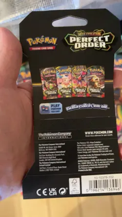 Pokemon TCG Perfect Order Sleeved Booster Packs LOT OF 10 in hand - Image 5