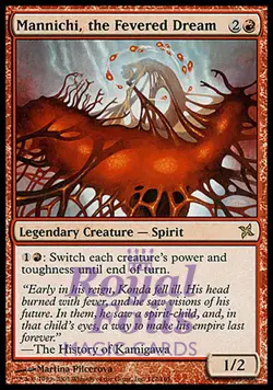 Mannichi the Fevered Dream 1x FOIL BOK MTG Betrayers Kamigawa Rare MINT red - Image 1