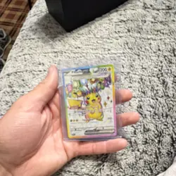 Pokemon Pikachu ex 219/191 Sv08: Surging Sparks Full Art Ultra Rare Holo - Image 2