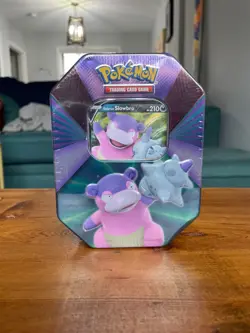 Brand New Pokemon TCG - Galarian Slowbro V Forces Tin Factory Sealed 820650808401 - Image 1