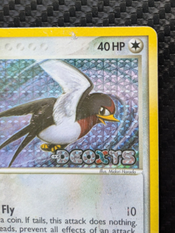 Taillow Deoxys 80/107 Reverse Holo Stamped Heavily Played 2005 Vintage Pokemon - Image 3