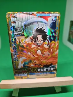 MP Portgas D Ace PCC-003-W SEC Foil One Piece OnePy Berry Match Bandai Ccg Japan - Image 1