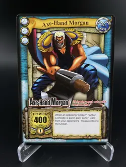 One Piece The Quest Begins 2005 CCG Axe-Hand Morgan Navy Non-Holo CH016 LP - Image 1