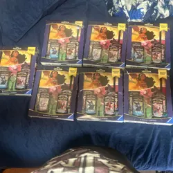 7 boxes TCG Disney Lorcana Portfolio Bundle 4 Booster Packs & Portfolio First - Image 1