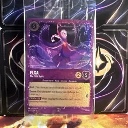 Elsa The Fifth Spirit Disney Lorcana Gift Box Promo Glitter Sealed - Image 1