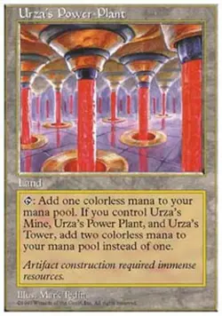 Urza's Power Plant - Medium Play MTG 5th Edition - Image 1