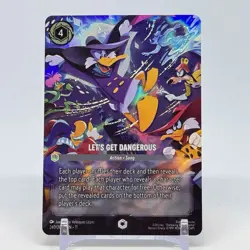 Disney LORCANA Let's Get Dangerous ENCHANTED 240/204 Foil Darkwing Duck Card - Image 1