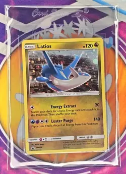 🔥2018 Pokemon Card TCG Latios SM136 Black Star Promo Cosmos Holo LP+ Sleeved👍 - Image 3